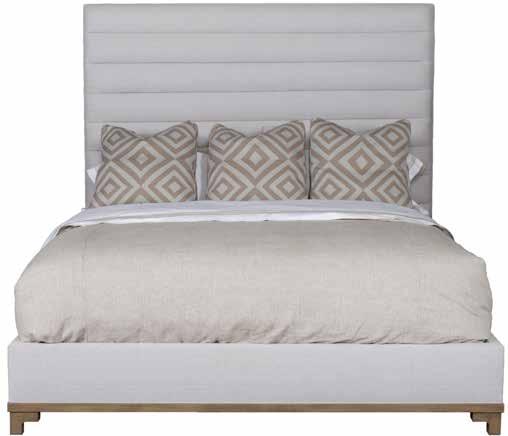KELSEY Fabric Beds HEADBOARD DETAIL 592 KELSEY HORIZONTAL CHANNEL BED OR HEADBOARD Headboard Height Options: 48, 56, 66, 76 Bed/Headboard Sizes: Twin (T), Full (F), Queen (Q), King (K), California