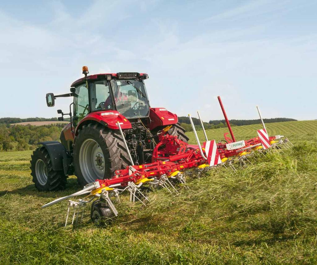 Designed for years of operation Whether it be a three-point attachment or towed machinery, quality work forms part of our HIT tedder range.