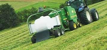 Additionally, smaller, separate fields can be harvested economically with the Inliner/baler combination.