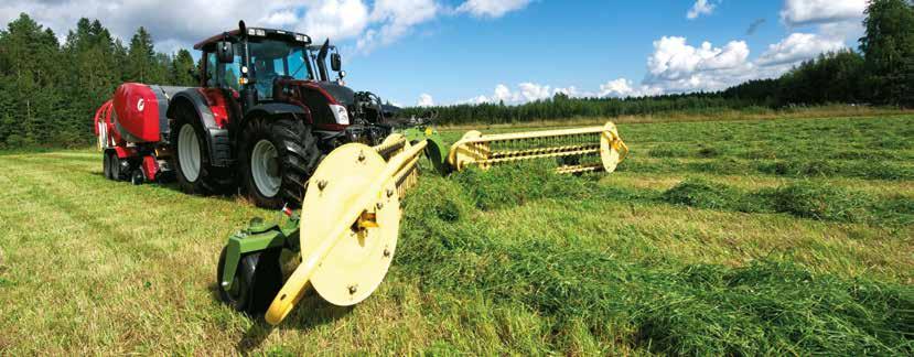 SWATHERS Harvesting is more efficient and the forage stays clean with ELHO Twin swathers!