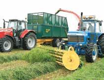 The rotor speed can be adjusted according to the forage type.