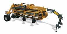 ELHO has developed a new wide trailed swather: the V-Twin 950S with a hydraulically adjustable working width of 4.5 9.5 metres.