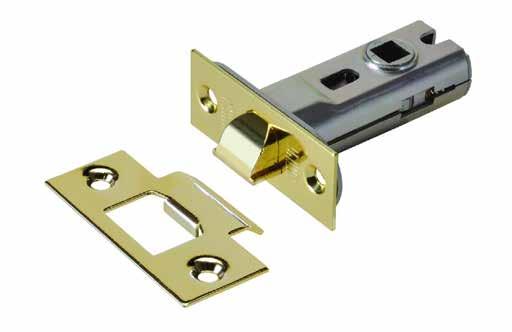 - Satin stainless steel - Polished brass (pictured) 57mm centre bathroom sashlock, with a 5mm turn follower, available in two backsets.