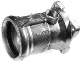 In-line Poweroll Reducer Female by Male With Gasket and two 1" outlets Part Number Size Weight 48-5-4R 5"F x 4"M 48-4-5R
