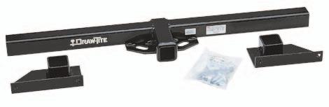 MOTORHOME HITCHES 5350 MULTI-FIT MOTORHOME HITCH 2 receiver tube accepts all standard utility ball mounts, providing ball height adjustment for level towing Simple three-piece construction makes