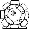 FEATURES 1 Bellows O-Ring Rotating Face 4 Stationary Seat 5 Metal Retainer 6 Spring SERIES 415 Cutaway View (Mechanical Seal Type) 50-75-100-15 GPM Sizes (11-17--1 m³/hr) SERIES 15 Pumps Note: 50 and
