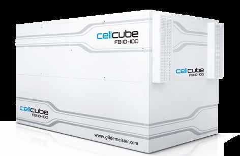 In its weather-proof housing the CellCube can be used immediately worldwide. Clean power 24/7 year round.