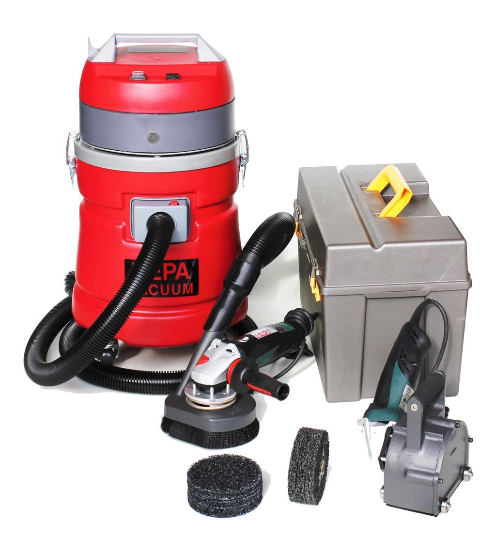 INTRODUCTION TO VACUUM SHROUDED POWER TOOLS One of the most cost effective methods of coating removal and surface preparation today is the vacuum shrouded power tool.