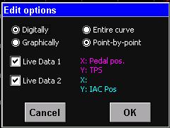 Entire Curve: Selecting this will lock all the data points together allowing the entire curve to be shifted up or down Point by Point: Selecting this will allow point by point curve adjustment for