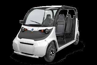 meets SAE roof crush test specifications Integrated hard doors add security and weather protection e6 The roomy e6 shuttles up to six people with enhanced suspension