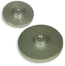 The plates attach directly to force gauges and test stands. G1009 G1009-1 Compression plate, 2" dia. Size: 2"D x 0.5"H Weight: 0.08 lb Compression plate, 3" dia.