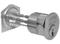 Rim Pyramid Rim Cylinders For use with exit devices and exit device trims.
