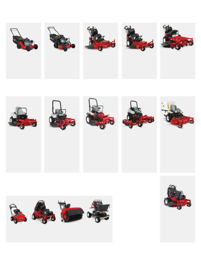 COMMERCIAL 21 X-Series COMMERCIAL 30 METRO Pistol Grip & ECS Controls VIKING ECS Controls TURF TRACER ECS Controls Propane X-Series ECS Controls Propane ZERO-TURN RIDERS We set our bar high so that