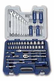 15 63 PIECE 3/8" DRIVE SOCKET, SCREWDRIVER, & WRENCH SET 6 & 12 Point Rugged-Case-System Tool Set, SAE and Metric List Price Sales