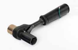 00 1/2" Drive with pinned 7/8" 6-point socket 36 tooth gear with 10 degree of engagement allows engagement in tight working areas Bronze hammer head reduces rebound Pry bar handle provide alignment