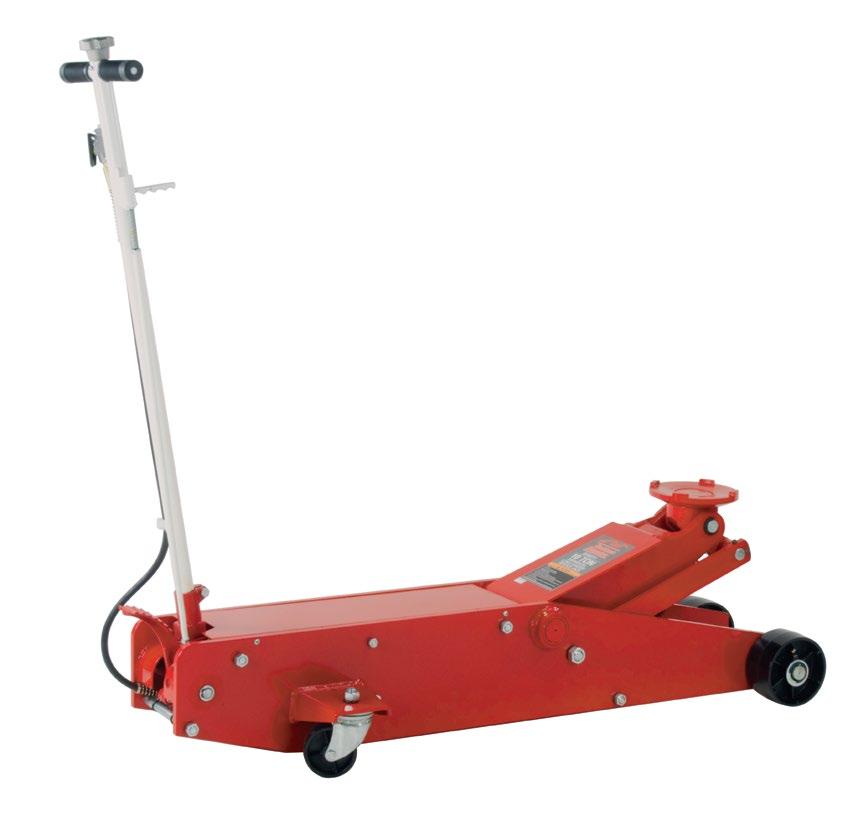AIR ACTUATED LONG CHASSIS SERVICE JACKS High speed Air Turbo Motor is equipped to raise the load to the
