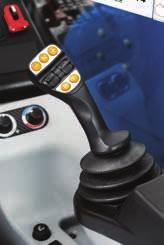 functions can be operated from the joystick A steering column mounted shuttle lever is