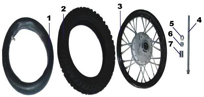 REAR WHEEL ASSEMBLY Part UPC Number Description Baja Description Qty. 1 DX110-228 883099102721 TUBE, REAR 1 2 DX110-229 883099102738 TIRE, REAR 3.