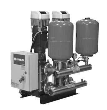VARIABLE SPEED BOOSTER SETS GTKS END SUCTION Wide range of 1, 2, 3 and 4 pump variable speed booster sets with individual transducers for each pump giving a very robust operating system.