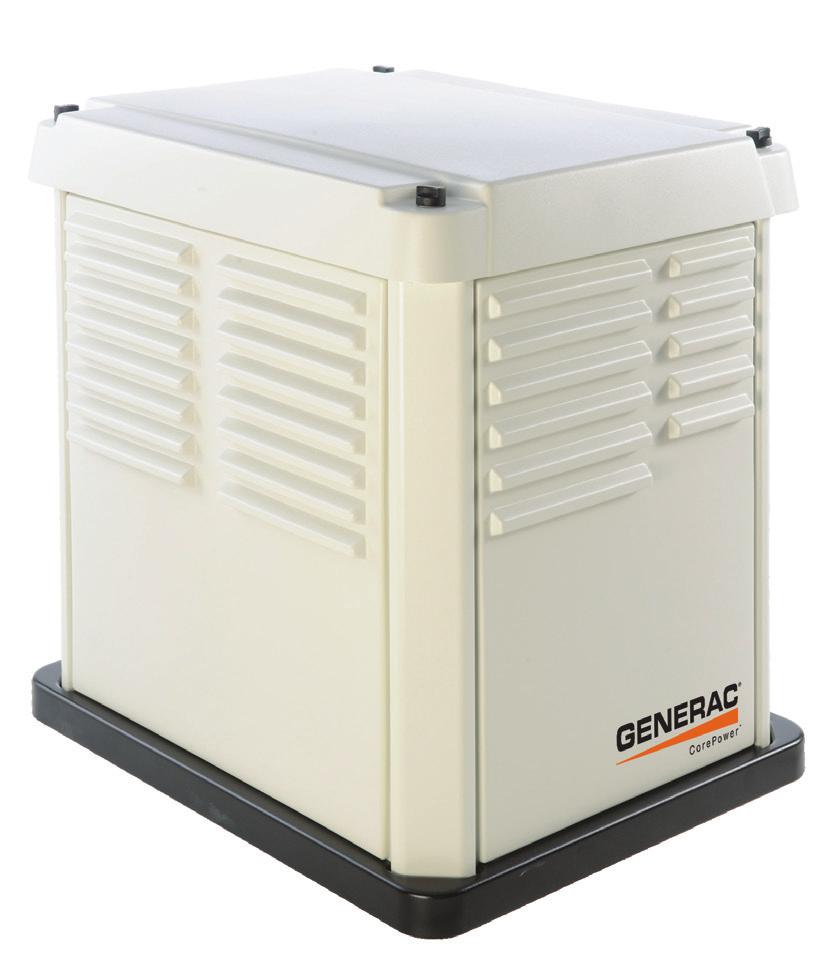 GENERAC POWER SYSTEMS with the confidence that these systems will provide superior performance.