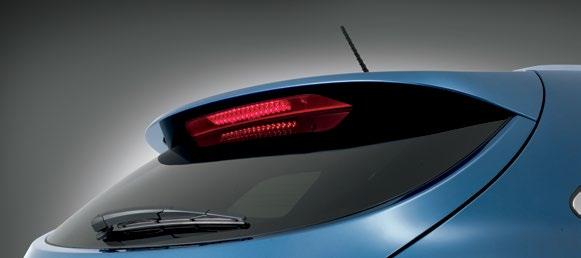 LED brake light Maximum visibility and safety are ensured by mounting the