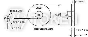 Plastic Tape Specifications (Unit: mm) (TRWL) s A ±0.10 B ±0.10 W ±0.2 E ±0.10 F ±0.1 P0 ±0.10 P1 ±0.10 P2 ±0.