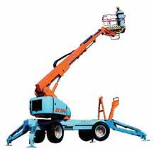 So what choice is there? c&a trailer/sd lifts Work Max Platform Jib/ Dimensions Weight Drive Grade Boom* height Outreach capacity articulation metres speed metres metres km/hr Bil-Jax 45XA 15.5 8.