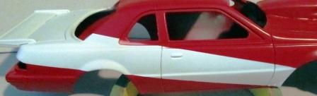 The red is a close match to the decal color. PIC 51 Body Decaling and Finishing: After you have your base coat on the car you are ready to decal it.