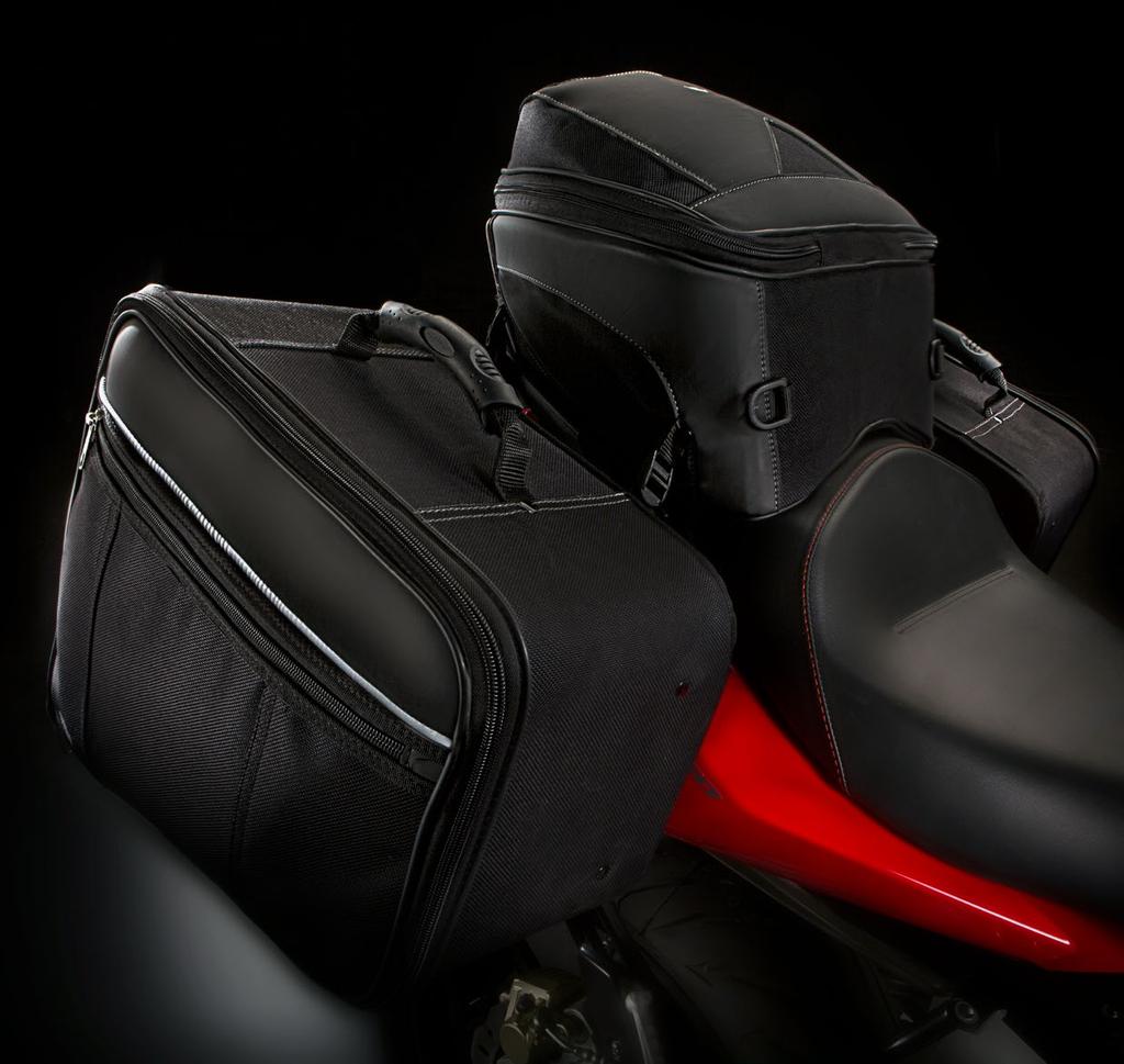 shiver 750 / shiver GT 750 SEMI-RIGID PANNIER KIT cod. 856955 Dynamic safety and maximum protection for your luggage. Made from technical Skay.