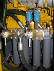 The Hydraulic System Efficiency = Lower Cost Eliminating Power Loss Larger hoses and valves