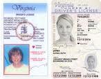 Images of Driver's Licenses and Identification Cards In 2009, Virginia began issuing newly designed, secure driver's licenses made of laser engraved polycarbonate.