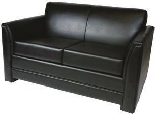 Laredo Loveseat - Black Leather C-3 Laredo Chair - Black