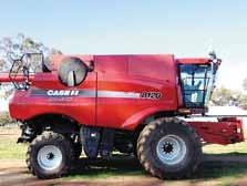 CASE IH 8120 Header (Combine) and 45 foot 2152 Front, Auger Extensions, Extra Lighting and Inverell Comb Trailer.