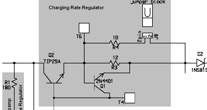 CHAPTER 3. ECE TOOLS AND CONCEPTS Resistors in Parallel Follow these steps: Figure 3.13: Charger Board Schematicl 1.