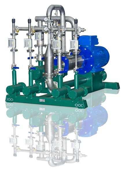 Gasoline/diesel fuel blending system USB2/60/5 This blending system can be applied for mixing simultaneously of two main components and four types of additives.