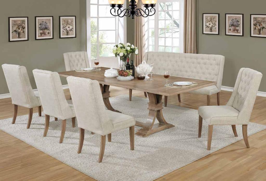 Brand New Style 79 Add Chair 237 Add Bench 9pc Dining Set 327 Table 7pc Dining Set (5 CH