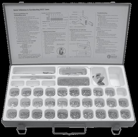 5ED250 Combinating Kit (single shearline) Similar to standard CD431 kit for figure 8 cores, the single shearline kit provides a special 5ED261 capping block, springs (5ES1) and caps (5ECP) To order
