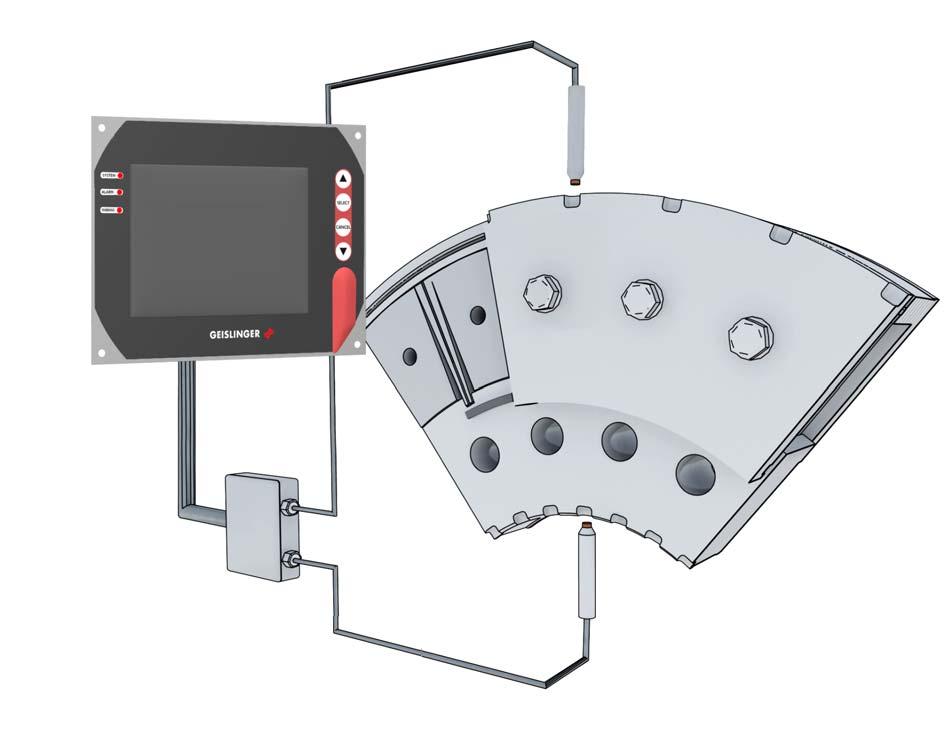 Components The standard Geislinger Monitoring consists of three main components: System Unit Junction Box Digital Sensors System Unit Digital Sensor 2 Outer