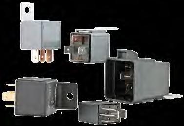 Relays & Solenoids Weatherproof Mini relays available - Environmentally sealed to IP67. Most models resistor protected. Full range of accessories available. Models available with mounting bracket.