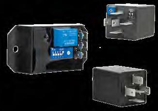 Relays & Solenoids TIM05 Programmable time periods. Compact units. 10A switching current on most units.