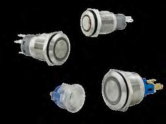 Miscellanies Vandal resistant momentary switches. Vandal Resistant L19-RA V16 L16RR L22RG LED illumination (excluding V16). Multi-voltage operation. Highly impact resistant. Variety of colours.