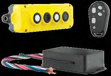 Switching Systems Radio Remote Control R1000-TR4 R1500-R12 R1000-TF4 4 output, user programmable remote switching system.