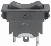 ROCKER SWITCHES 71R0852 RD-5-7215-0P DPDT Type Function: Off-On-On 4 Terminals 12