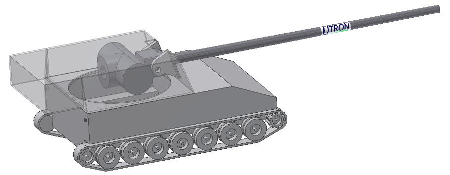 A 155mm tracked vehicle equipped with
