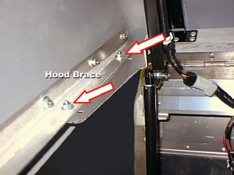 RIM Hood For Aeromaster Bodies Service Guide WARNING: Hood should be opened by releasing the hold-down straps, lifting the hood, and engaging the prop rod.