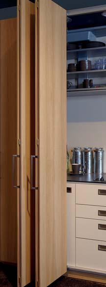Sliding doors in furniture and equipment provide flexibility and room to