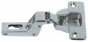 Pivot Sliding Door Fittings For inset mounting (Infront), door thicknesses 19 32 mm Drilling pattern for cup fixing Door thickness Supplied with 2 Concealed hinges, opening angle 95, crank 16 mm 4