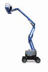 GENIE Z Dual parallelogram Up-and-over capabilities Articulating jib Active oscillation Drive at full height Proportional joystick ccontrols Excellent manoeuvrability Powerful engine options