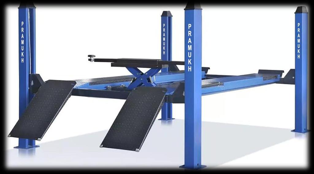 ::: FOUR POST LIFT ::: :: Model :- FPL 650 :: Primary lifting height Secondary lifting height Motor voltage Oil pressure rated Width between columns Platform length Platform width Platform Span