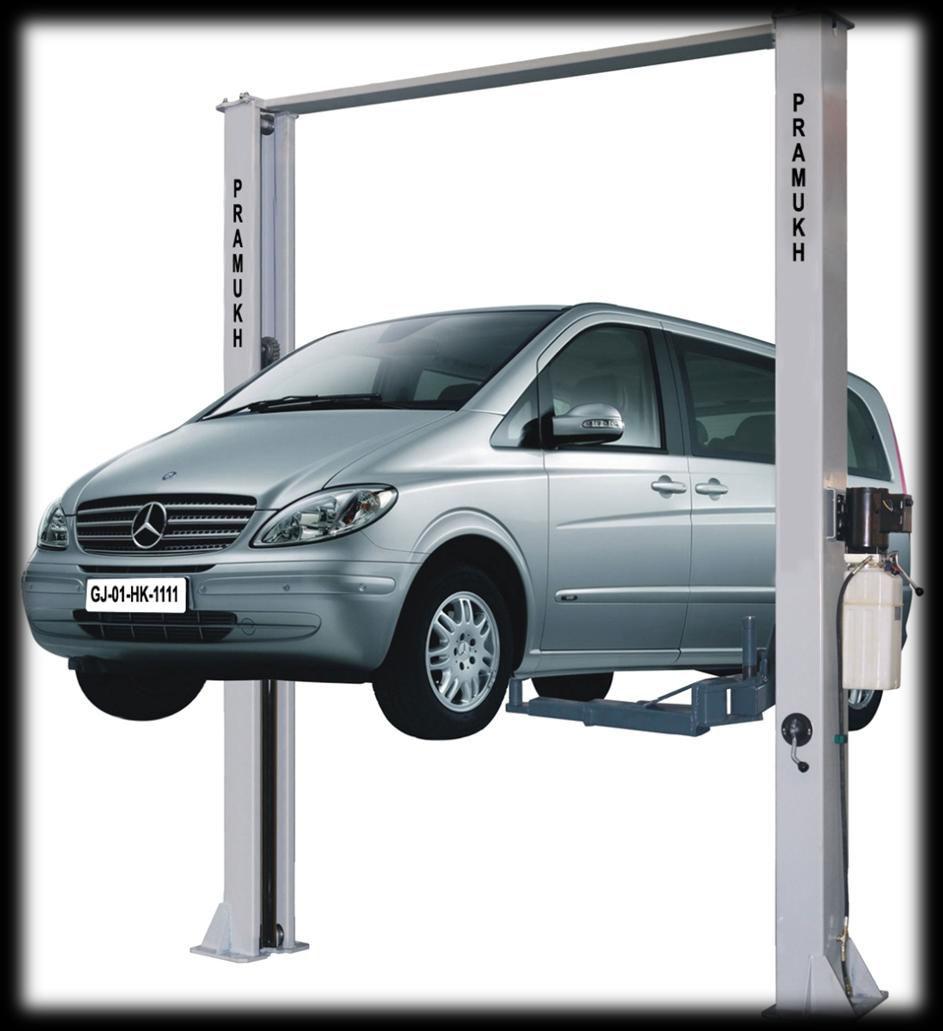 ::: TWO POST CAR LIFT ::: :: Model :- TPL 601 :: Distance between column Lowering time Arms max.